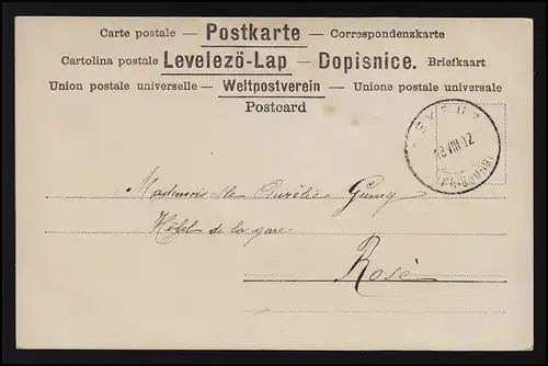 AK junge Frau Panflöte griechisch Göttin sign. REUTLINGER Paris FRIBOURG 18.8.02