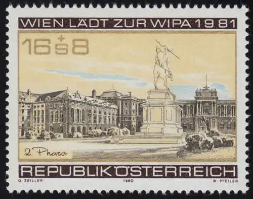 1662 WIPA 1981/ Vienne, Hérodeplatz, Monument, Hofburg, 2. Production 16 S + 8 S **