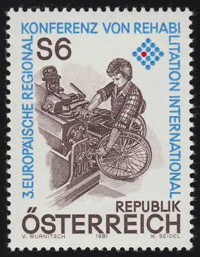 1667 Conférence régionale européenne Réhabilitation, fauteuil roulant, 6 p. **