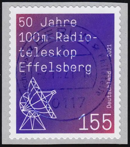 3622 Radiotélescope Effelsberg autocollant du rouleau, ET-O VS Berlin