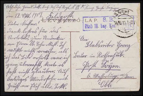 Photo AK K.J.Bp. Brassó Brașov Cronstadt Roumanie Panorama, Feldpost 14.10.17