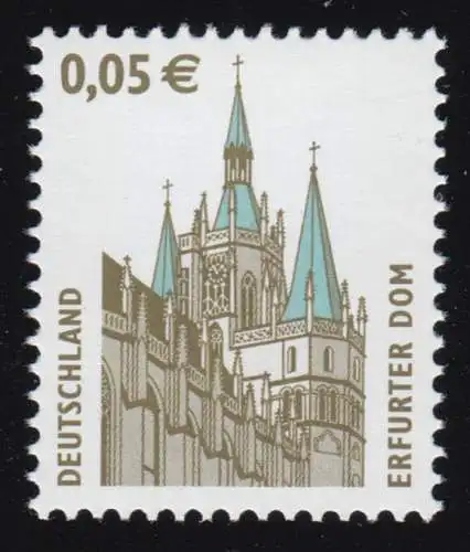 2381 Sehenswürdigkeiten 0,05 Euro Erfurter Dom, postfrisch **