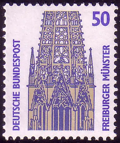 1340A u Sehenswürdigkeiten 50 Pf Freiburger Münster, **