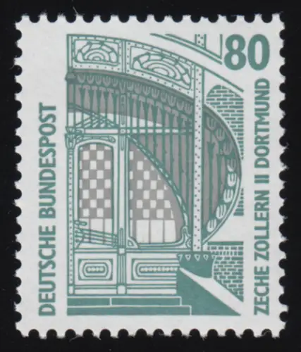 1342A u Sehenswürdigkeiten 80 Pf Zeche Dortmund, **