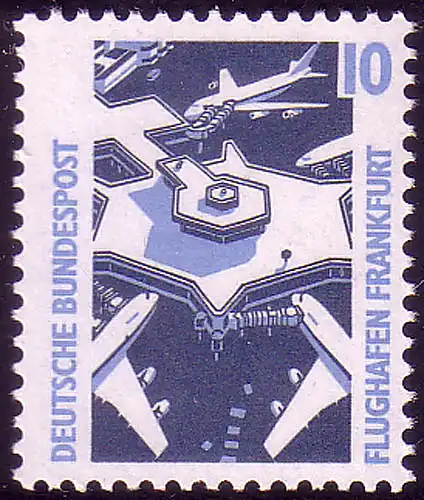 1347A u Sehenswürdigkeiten 10 Pf Flughafen Frankfurt/Main, **