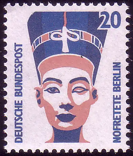 1398A u Sehenswürdigkeiten 20 Pf Nofretete, **