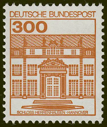 1143 II Burgen und Schlösser 300 Pf Herrenhausen, ** LETTERSET