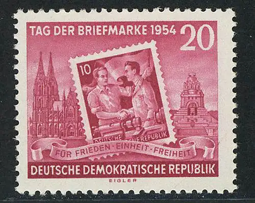 445A Tag der Briefmarke, gezähnt **