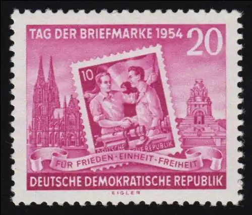 445A Tag der Briefmarke, gezähnt **