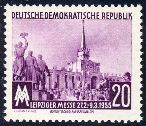447 Leipziger Frühjahrsmesse 20 Pf, postfrisch **