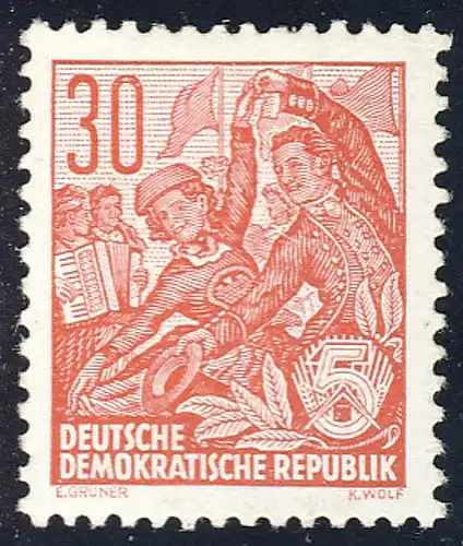 416 Fünfjahrplan Buchdruck 30 Pf, postfrisch **