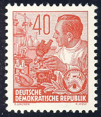 418 Plan quinquennal Imprimerie 40 Pf **