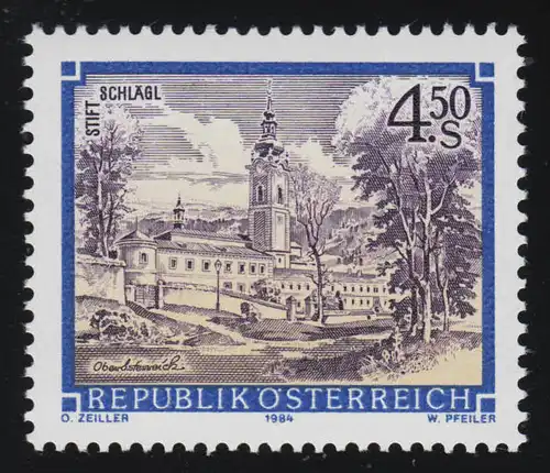 1776 Freimarke: Stifte & Klöster Österreichs, Stift Schlägl 4.50 S postfrisch **