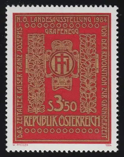 1775 Landesausstellung "Zeitalter Kaiser Franz Josephs", Bucheinband, 3.50 S **