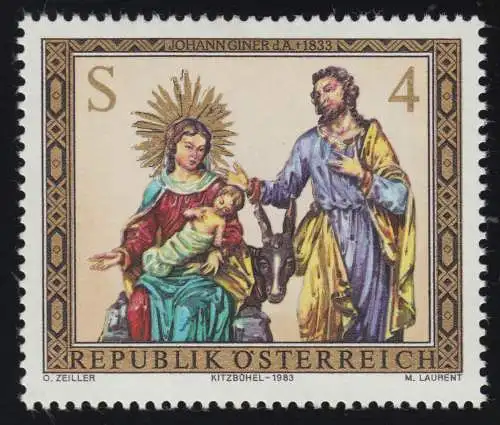 1759 Noël, crèche de Noël église paroissiale Kitzbühel, 4 S, frais de port **