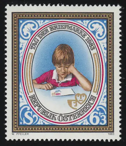 1756 Jour du timbre, enfant regardé Kuvert, 6 S + 3 S, frais de poste **