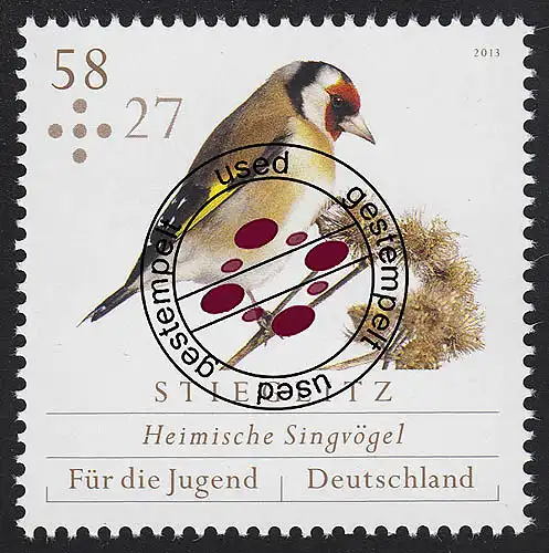 3023 Oiseau chanteur domestique: Stieglitz O