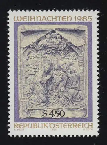 1832 Noël, naissance du Christ, Relieff Salzburger Mürgerhaus, 4.50 p. **