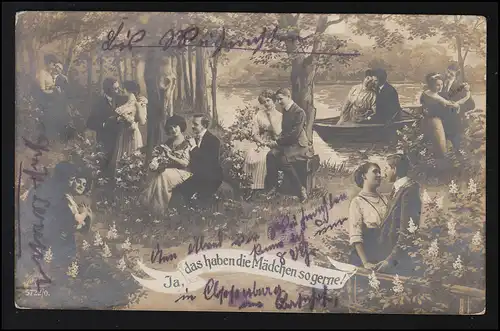 "Oui, les filles aiment tellement" Romantik couple danse amour CÖLN poste ferroviaire