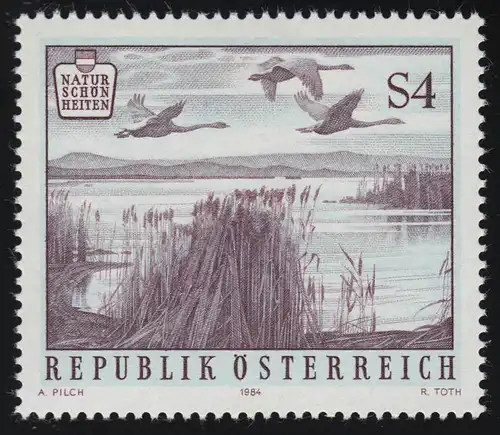 1788 Beautés naturelles en Autriche (II), Neusiedlersee, 4 S, frais de port **