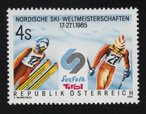 1801 Nordische Skiweltmeisterschaften Seefeld, Skispringen, Langlauf, 4 S **