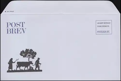 Schweden Faltbrief F 9 Scherenschnitt 1981 - ohne Wertangabe, ** postfrisch