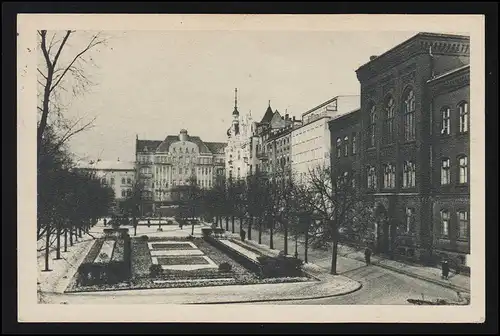 Foto AK Weltzinplatz BROMBERG Bydgoszcz (Polen), Feldpost Wehrmacht Heer, 7.7.40