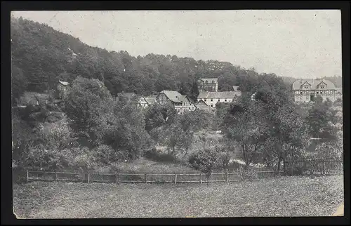Foto AK GRUSS aus FRAUENSEE / Thüringen Werra, Feldpost nach DRESDEN 11.2.1916