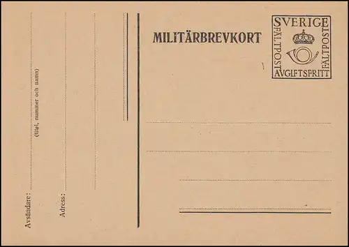 Poste militaire BRETOUR MILITAIRE DE FALTPOST sans pression, point et trait, **