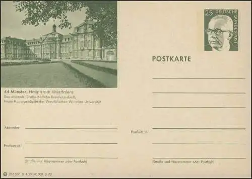 P107-D04/029 44 Münster/Westfalen, Residenzschloss, **