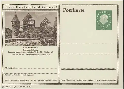 P042-88/546 Balingen, Altes Zollernschloß, Festwoche **