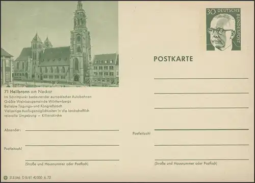 P108-D08/061 71 Heilbronn, Kilianstraße **