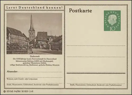P053-94/586 Duderstadt/Eichsfeld, Rathaus **