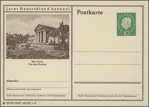 P053-93/577 Aachen, Das neue Kurhaus **