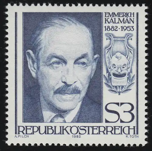 1722 100e anniversaire, Emmerich Kálmán, compositeur, 3 S, frais de port **