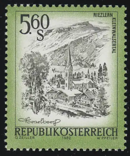 1711 Freimarke: Schönes Österreich, Riezlern /Kleinwalsertal, 5.60 S **