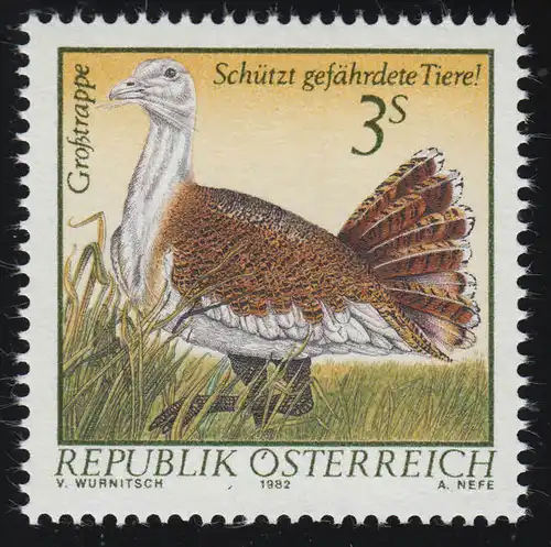 1717 Protection de la nature: animaux menacés, trappes de 3 S, frais par la poste **