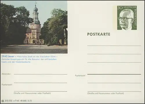 P109-a07/065 2942 Jever sur la côte frisonne **