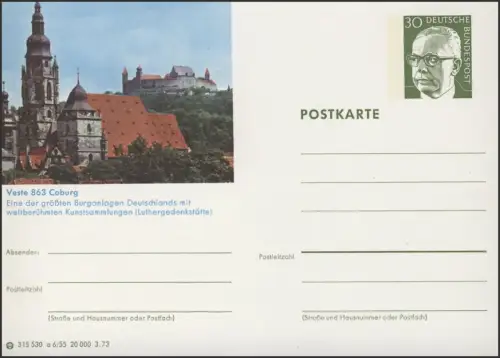 P109-a06/055 863 Coburg, Burganlage **