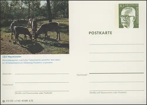 P109-a07/062 235 Neumünster/Holstein, jardin d'animaux d ' origine **