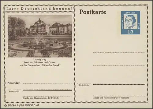 P081-26/196 Ludwigsburg, Schlösser,vorn Springbrunnen**