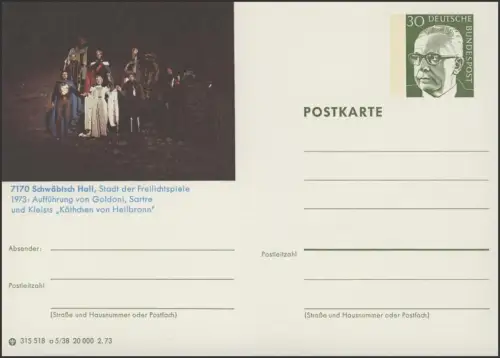 P109-a05/038 7170 Schwäbisch Hall, Freilichtspiele **