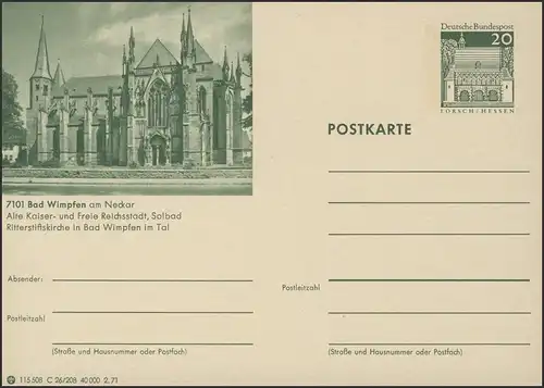 P099-C26/ 208 7101 Bad Cintra, église de chevalier **