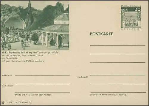 P099-C26/207 Bad Meinberg am Teutoburger Wald, Kurszene **