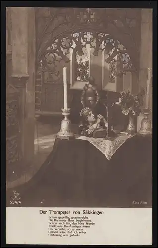 Lyrik AK Foto Der Trompeter von Säckingen, Vers, Filmszene, MÜNCHEN 22.3.30