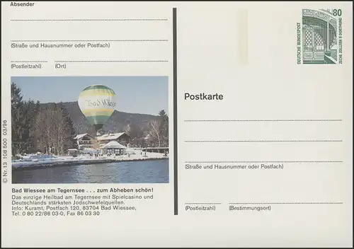 P154II-1996-03/13 Bad Wiessee, Winter Ballon à air chaud **
