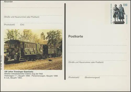 P158I-1998/04 Trossingen, ancien train électrique 1898 **