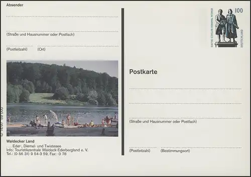 P158I-1997/14 Waldecker Land, Diemel-Stausee **