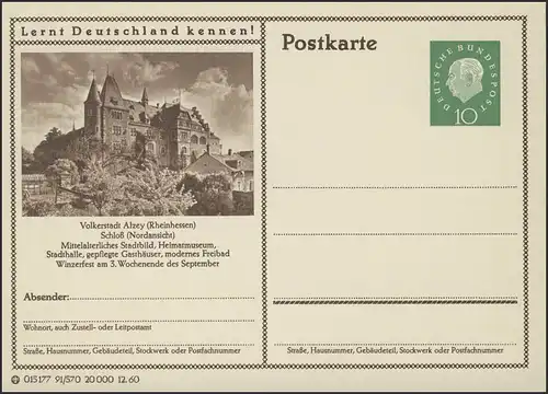 P053-91/570 Alsey/Rheinhessen, Château (vue nord) **