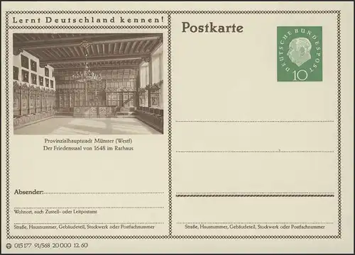 P053-91/568 Münster, Der Friedenssaal im Rathaus **